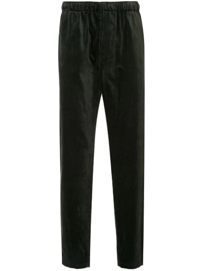 Shop Undercover Loose Fit Cord Trousers In Green