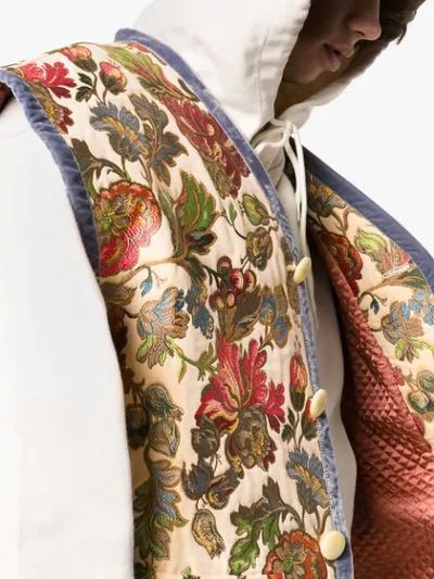 FLORAL-EMBROIDERED VEST