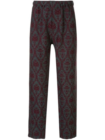 Shop Undercover X Valentino Loose Fit Trousers In Red