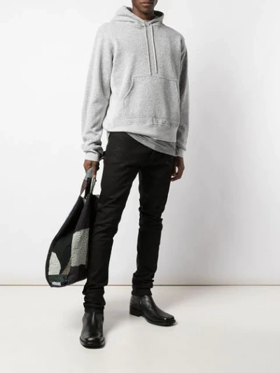 Shop John Elliott Relaxed-fit Hoodie In Grey