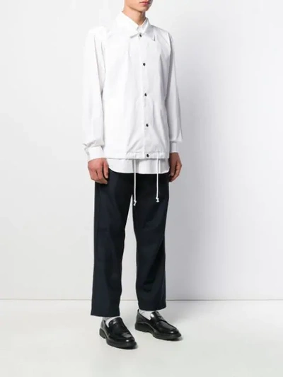 Shop Comme Des Garçons Shirt Button-up Shirt In White