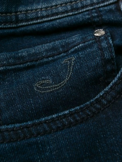 Shop Jacob Cohen Straight Leg Jeans In Blue