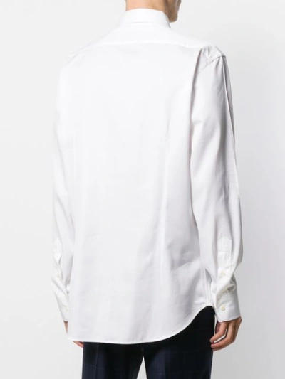 Shop Etro Longsleeved Buttoned Shirt In White