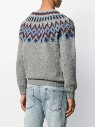 Howlin' Future Fantasy Fair Isle Sweater In Grey