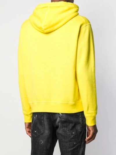 Shop Dsquared2 Milano Italy Hoodie In Yellow