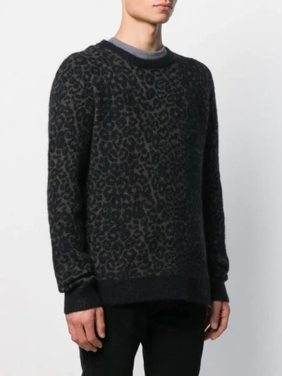 Shop John Varvatos Knitted Jumper In Black