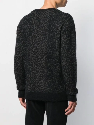 Shop John Varvatos Knitted Jumper In Black