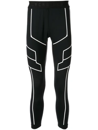 Shop Blackbarrett Panelled Stretch Fit Leggings In Black