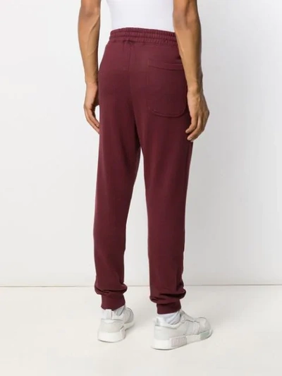 Shop Vivienne Westwood Anglomania Embroidered Patch Track Pants In Purple