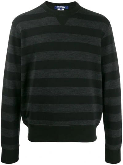 Shop Junya Watanabe Striped Sweater In Black