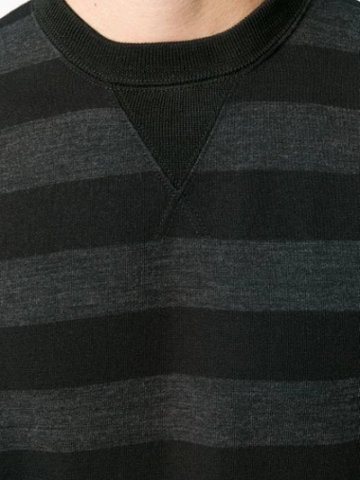 Shop Junya Watanabe Striped Sweater In Black