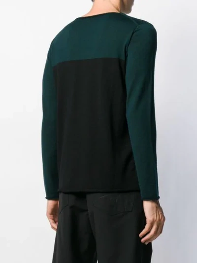 Shop Société Anonyme Colour Block Jumper In Black