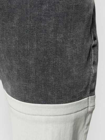 Shop Diesel Two Tone Slim-fit Jeans In Grey