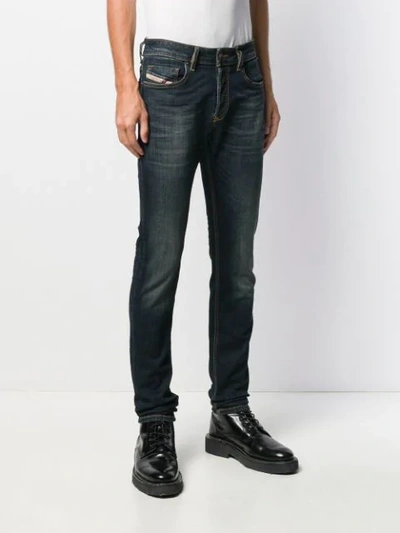 Shop Diesel Sleenker-x Skinny Jeans In Blue