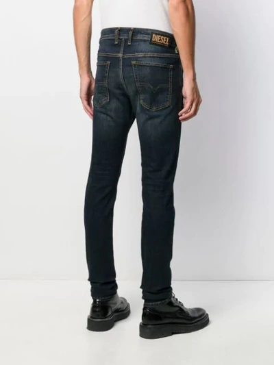 Shop Diesel Sleenker-x Skinny Jeans In Blue