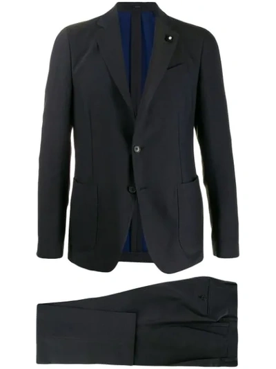 Shop Lardini Formal Two Piece Suit In Blue