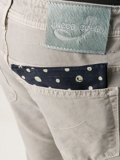 Shop Jacob Cohen Slim-fit Trousers In Grey
