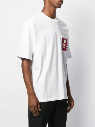 Shop Mastermind Japan T-shirt Mit Logo-print In White