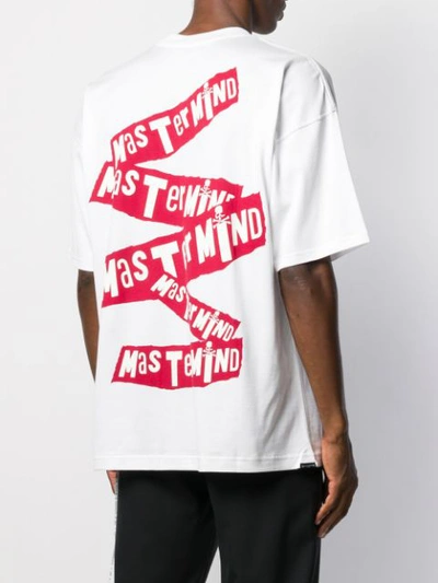 Shop Mastermind Japan T-shirt Mit Logo-print In White