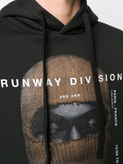 Shop Ih Nom Uh Nit 'runway Division' Print Hoodie In Black