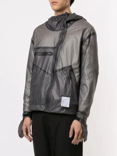 Shop Satisfy 2-layer Running Jacket In Grey