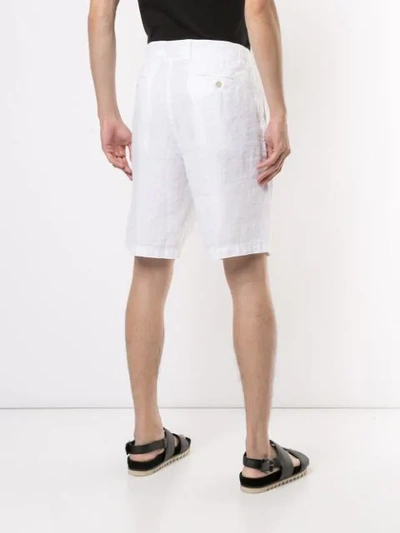 Shop 120% Lino Shorts In Knitteroptik In White