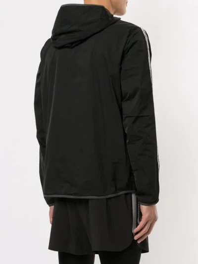 Shop Blackbarrett Logo-print Hoodedjacket In Black