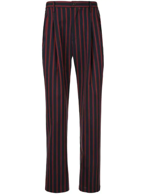 red striped trousers