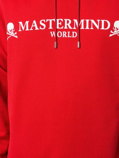Shop Mastermind Japan Skull Logo Hoodie In Red