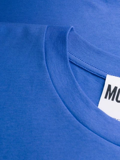 Shop Moschino Logo Printed T In Blue