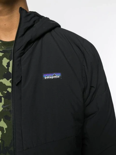 Shop Patagonia Nano-air Hoodie Jacket In Black