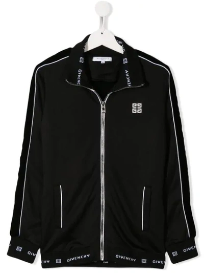 Shop Givenchy Track Jacket In Black