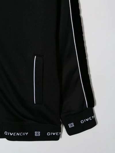 Shop Givenchy Track Jacket In Black