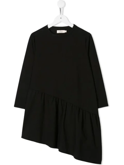 Shop Andorine Asymmetric Hem Dress In Black