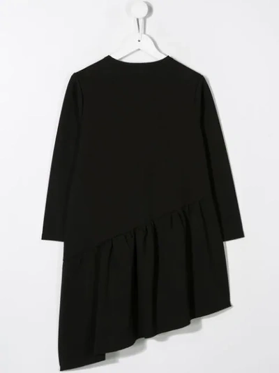 Shop Andorine Asymmetric Hem Dress In Black