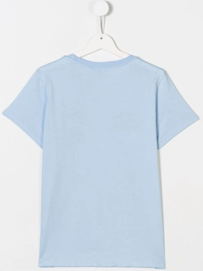 Shop Chiara Ferragni Teen Wink Embroidered T-shirt In Blue