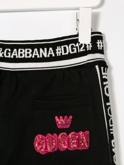 Shop Dolce & Gabbana Side Panelled Track Pants In Black