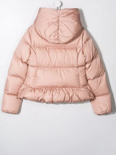 Shop Moncler Cayolle Coat In Pink