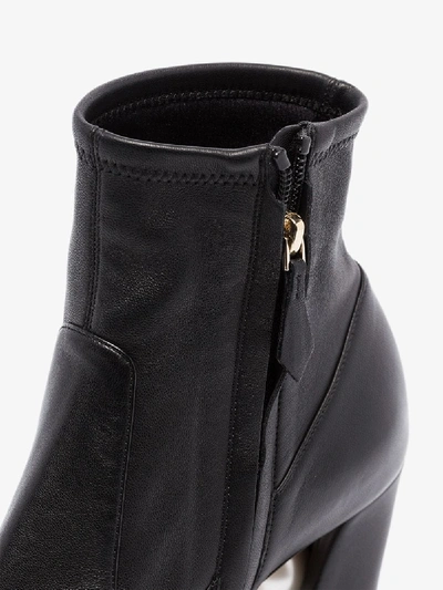 Shop Nicholas Kirkwood Black Miri 90 Stretch Leather Boots