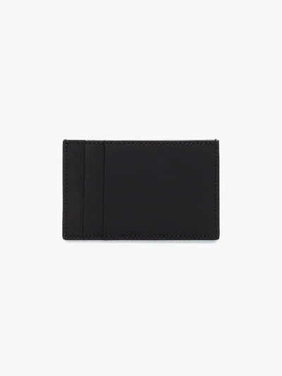 Shop Alexander Mcqueen Multicoloured Rose Print Leather Card Holder In Black