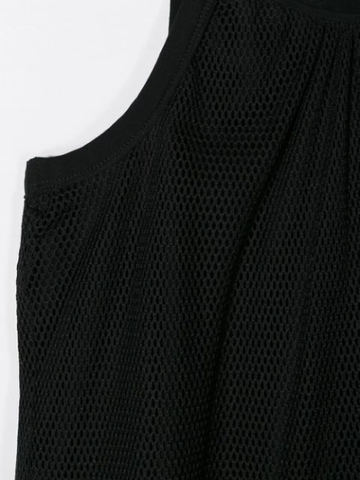 Shop Andorine Teen Mesh Vest Top In Black