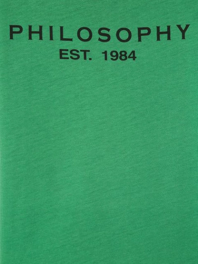 Shop Philosophy Di Lorenzo Serafini Logo Patch Sweatshirt In Green