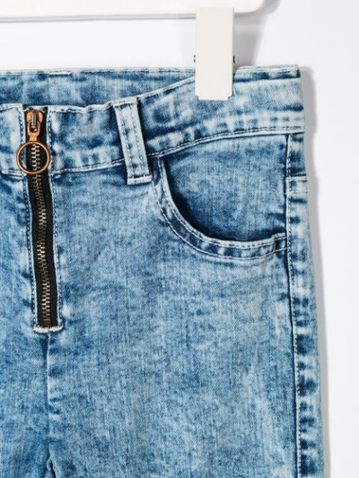 Shop Andorine Skinny-jeans Mit Bleached-effekt In Blue