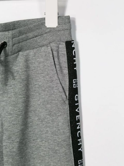Givenchy Stripe Detail Track Pants In Grey