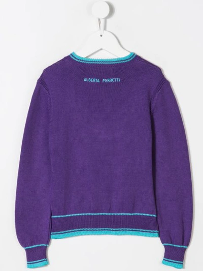 Shop Alberta Ferretti Thursday Sweater In Purple