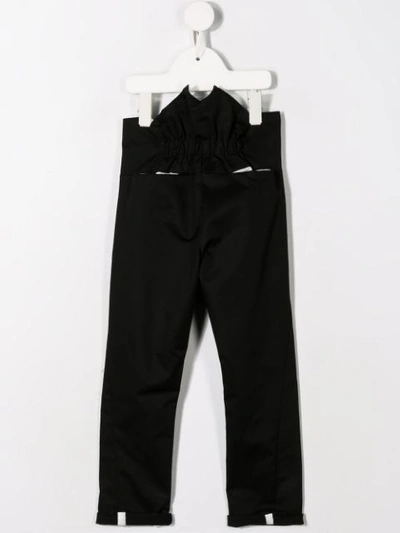 Shop Anja Schwerbrock Poel Straight Leg Trousers In Black