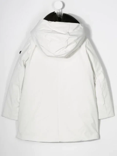 Shop Ai Riders On The Storm Lens Integrated Padded Parka In White