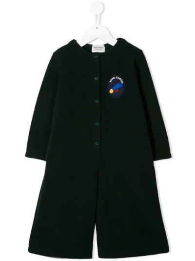 Shop Bobo Choses Logo Patch Playsuit In Green