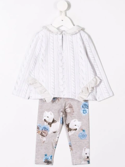 Shop Lapin House Friendly Dog Tracksuit Set In White