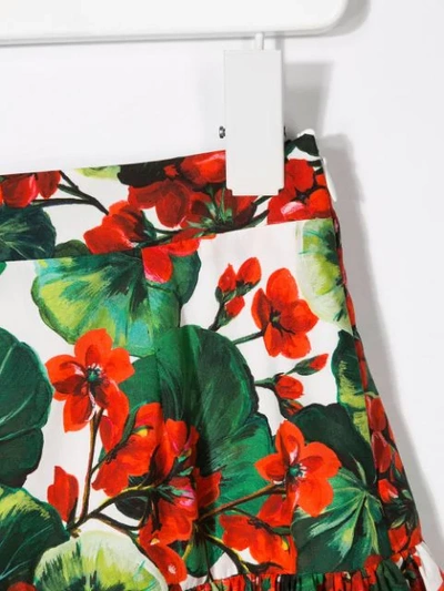 Shop Dolce & Gabbana Portofino Print Skirt In Green